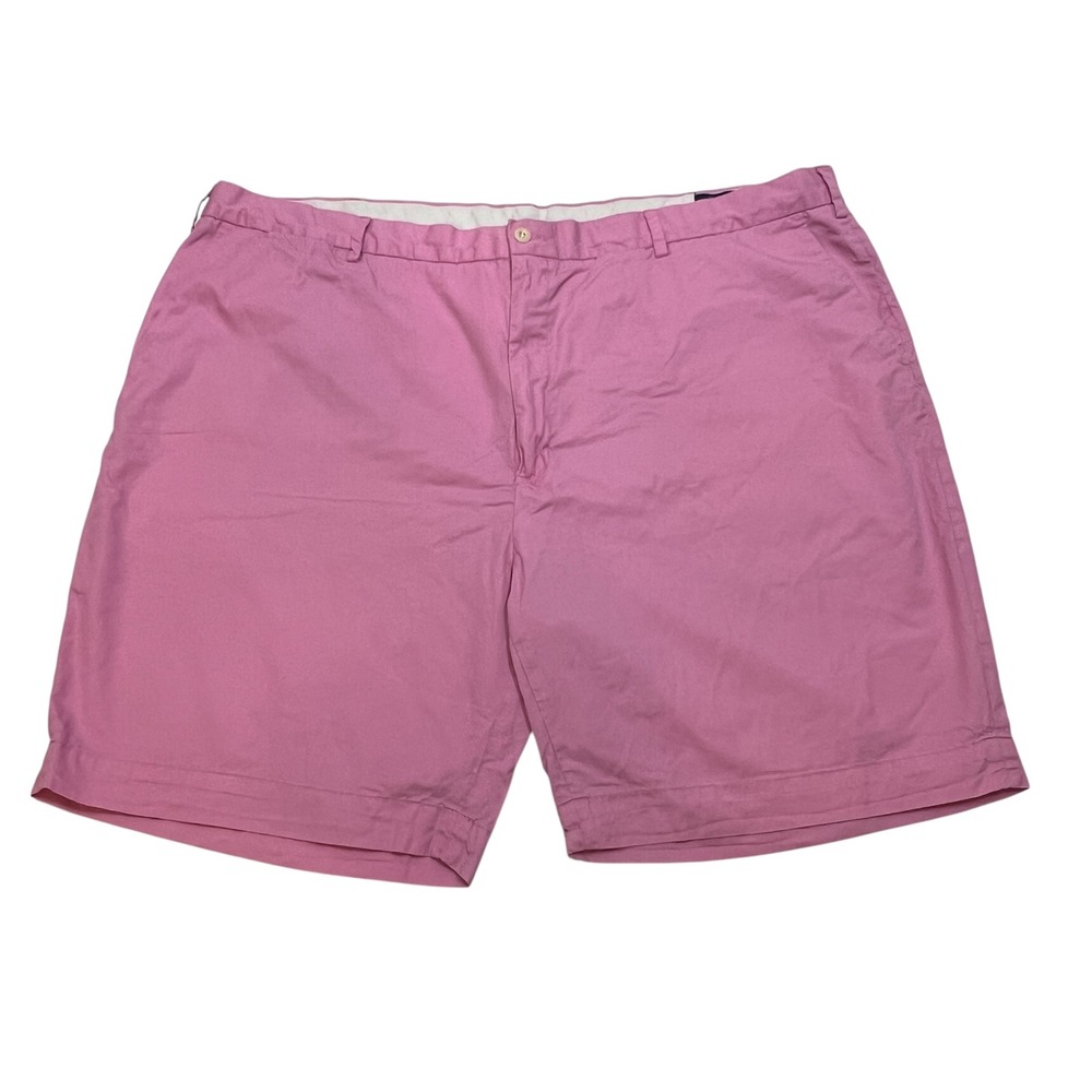 Polo Ralph Lauren Mens Pink Classic Fit Chino Shorts Size 48B Pima‎ Cotton VTG